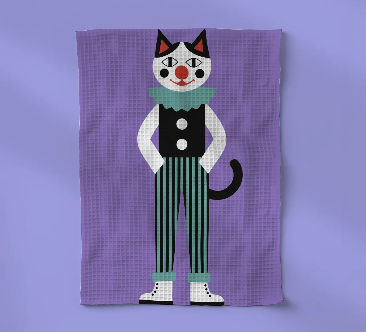 Gatto pagliaccio canovaccio da cucina da LOOK DIFFERENT