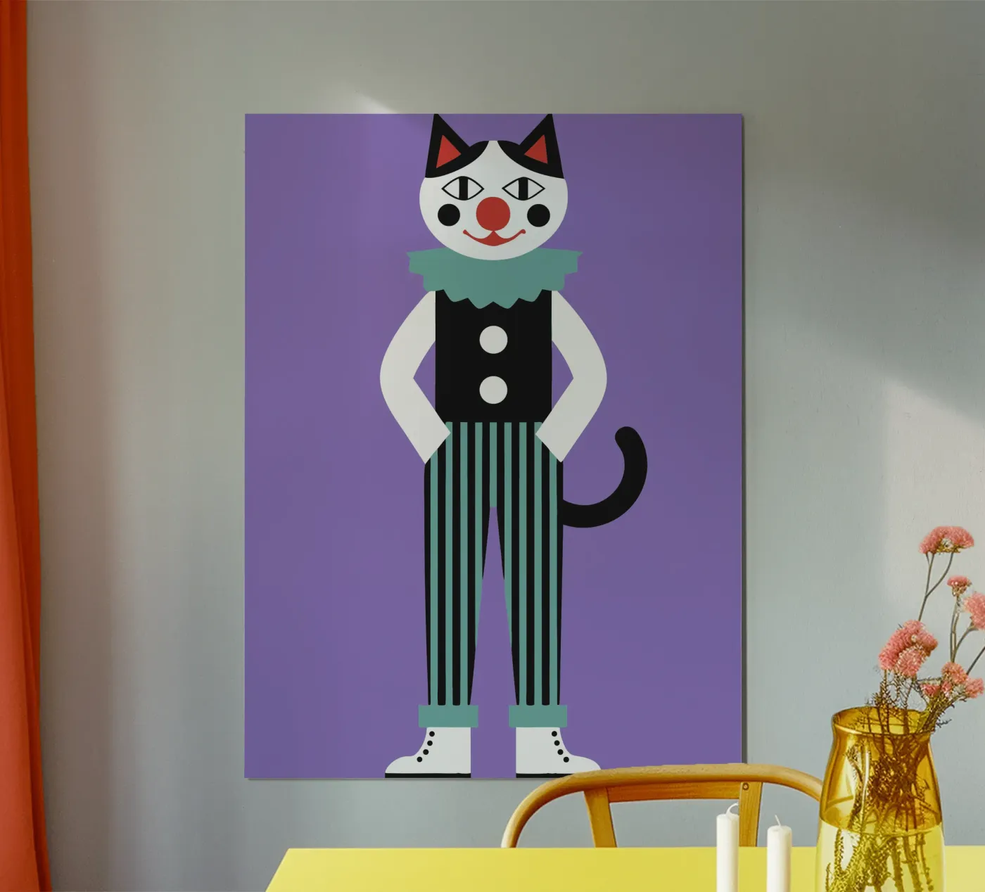 Clown Kat poster van LOOK DIFFERENT