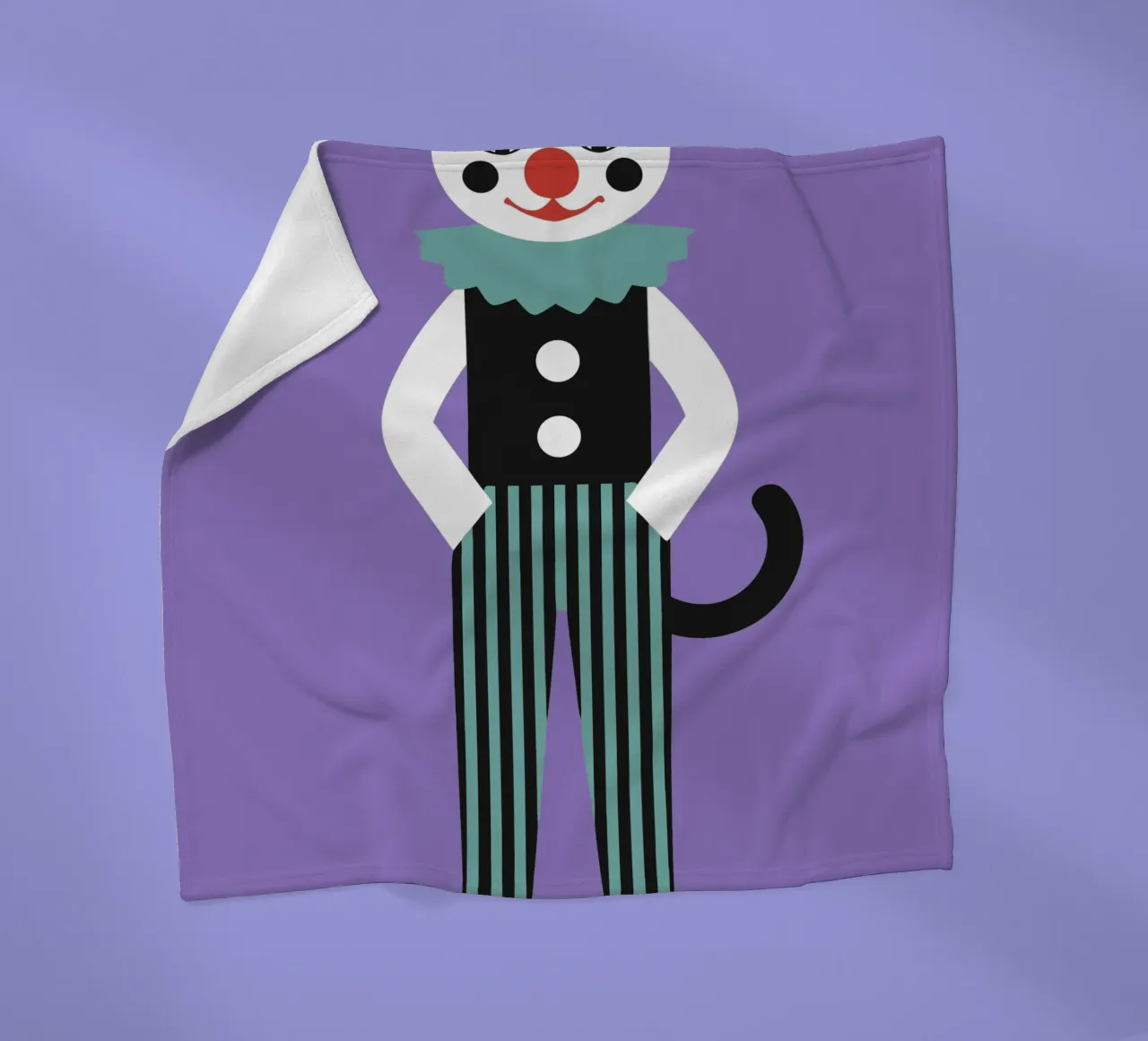 Gatto pagliaccio coperta in pile da LOOK DIFFERENT