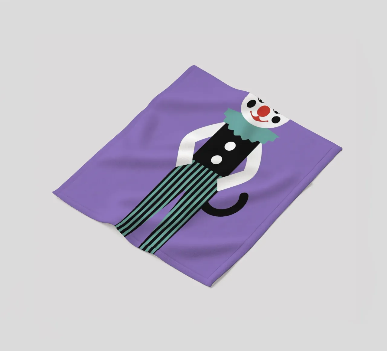 Gatto pagliaccio coperta in pile da LOOK DIFFERENT