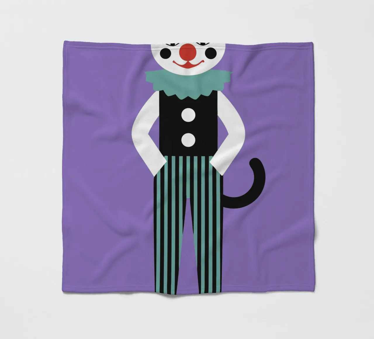 Gatto pagliaccio coperta in pile da LOOK DIFFERENT