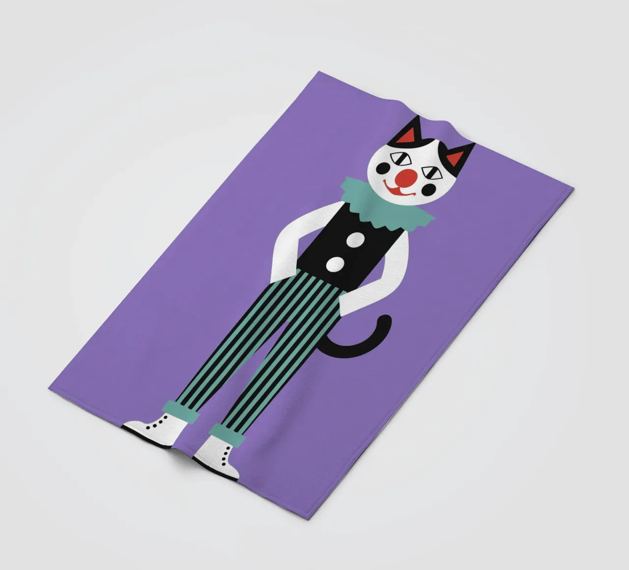 Gatto pagliaccio coperta in pile da LOOK DIFFERENT