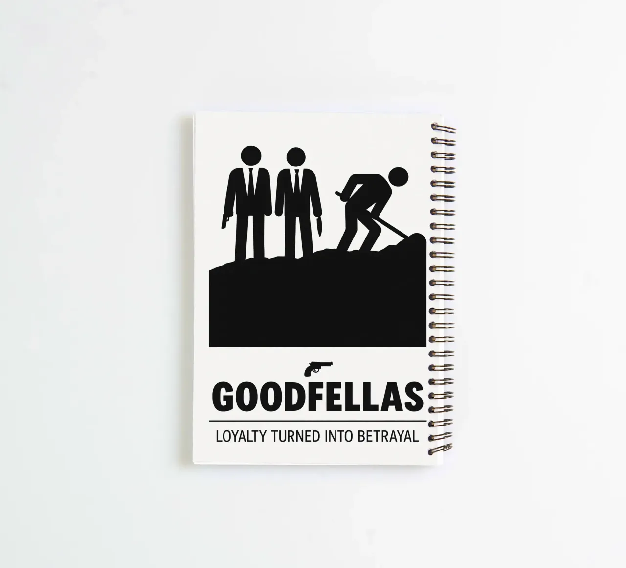 GoodFellas Print spiral notebook by MoviesArt