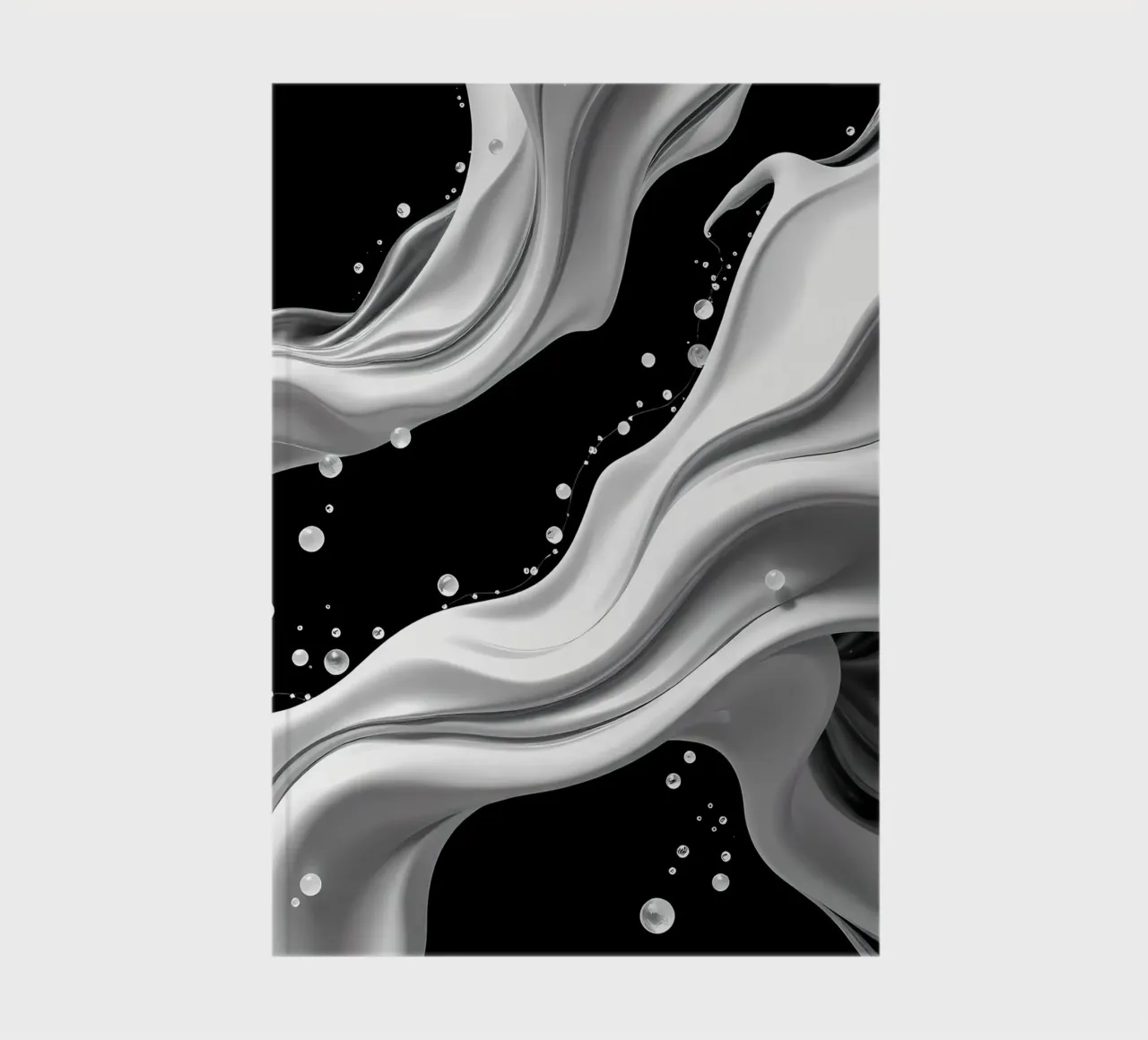 Abstrakt schwebende Struktur notebook by kosinsart.gallery