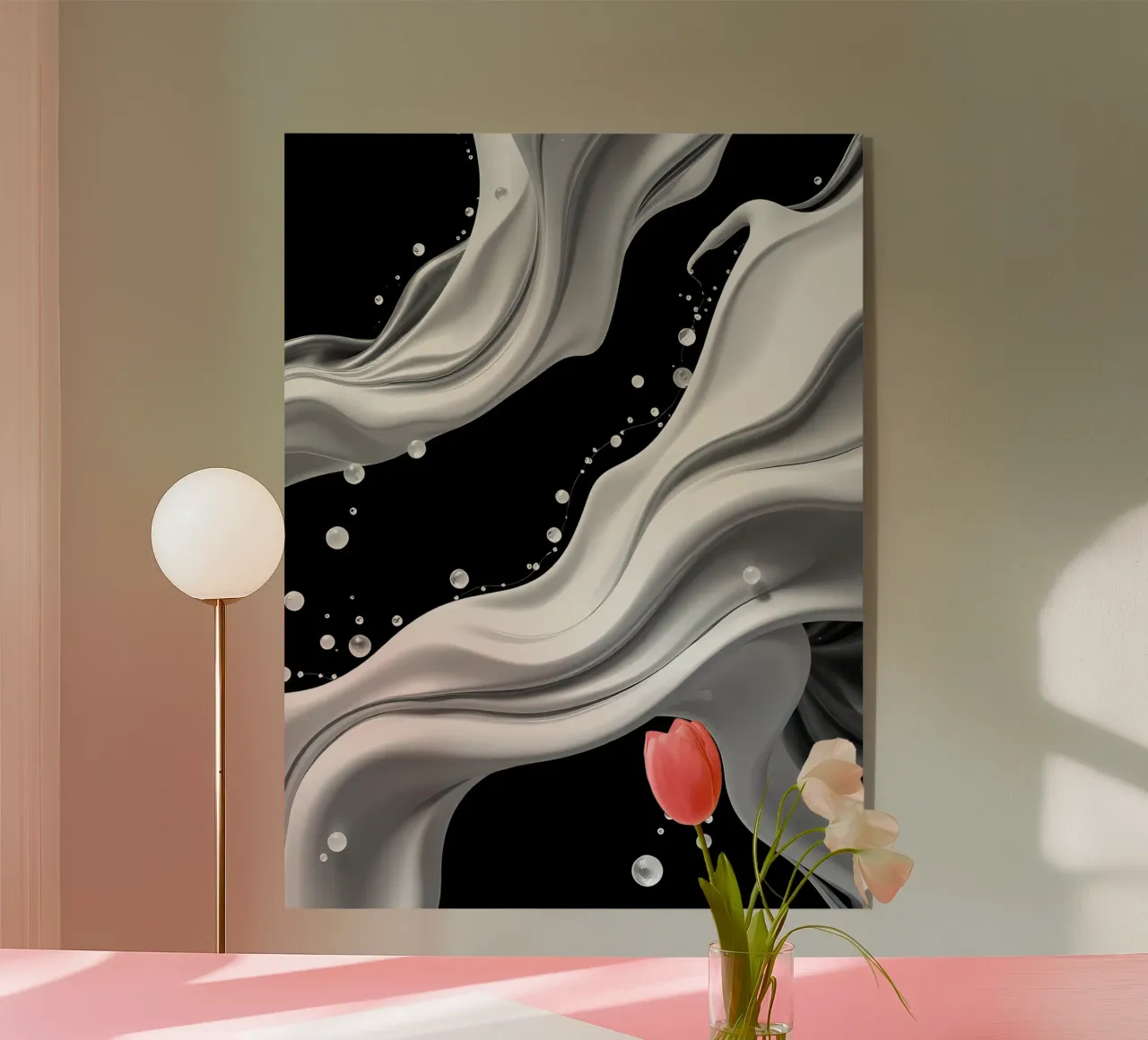 Abstrakt schwebende Struktur plexiglass da kosinsart.gallery