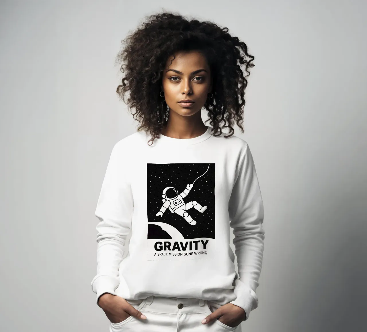 Gravity Print Sweatshirt von MoviesArt