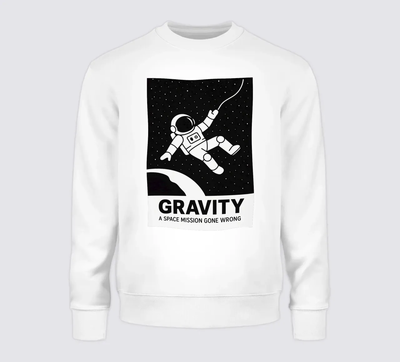Gravity Print sudadera de MoviesArt