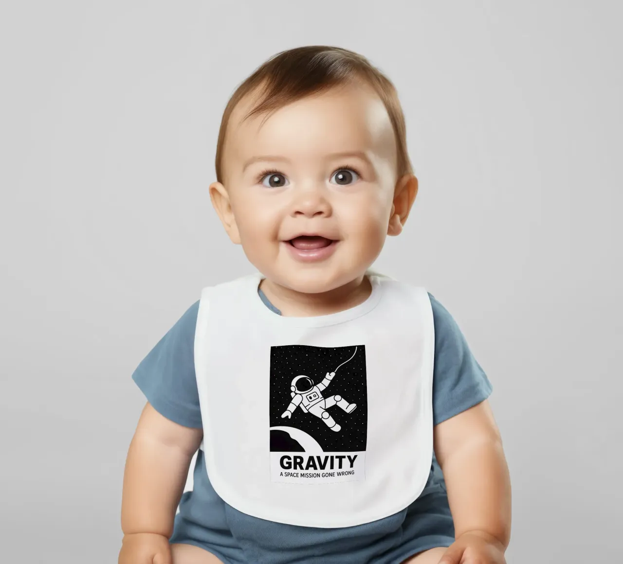 Gravity Print bavaglino da MoviesArt