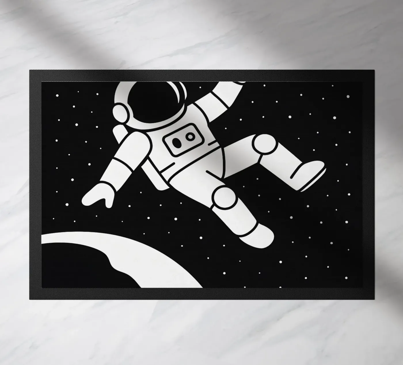 Gravity Print deurmat van MoviesArt