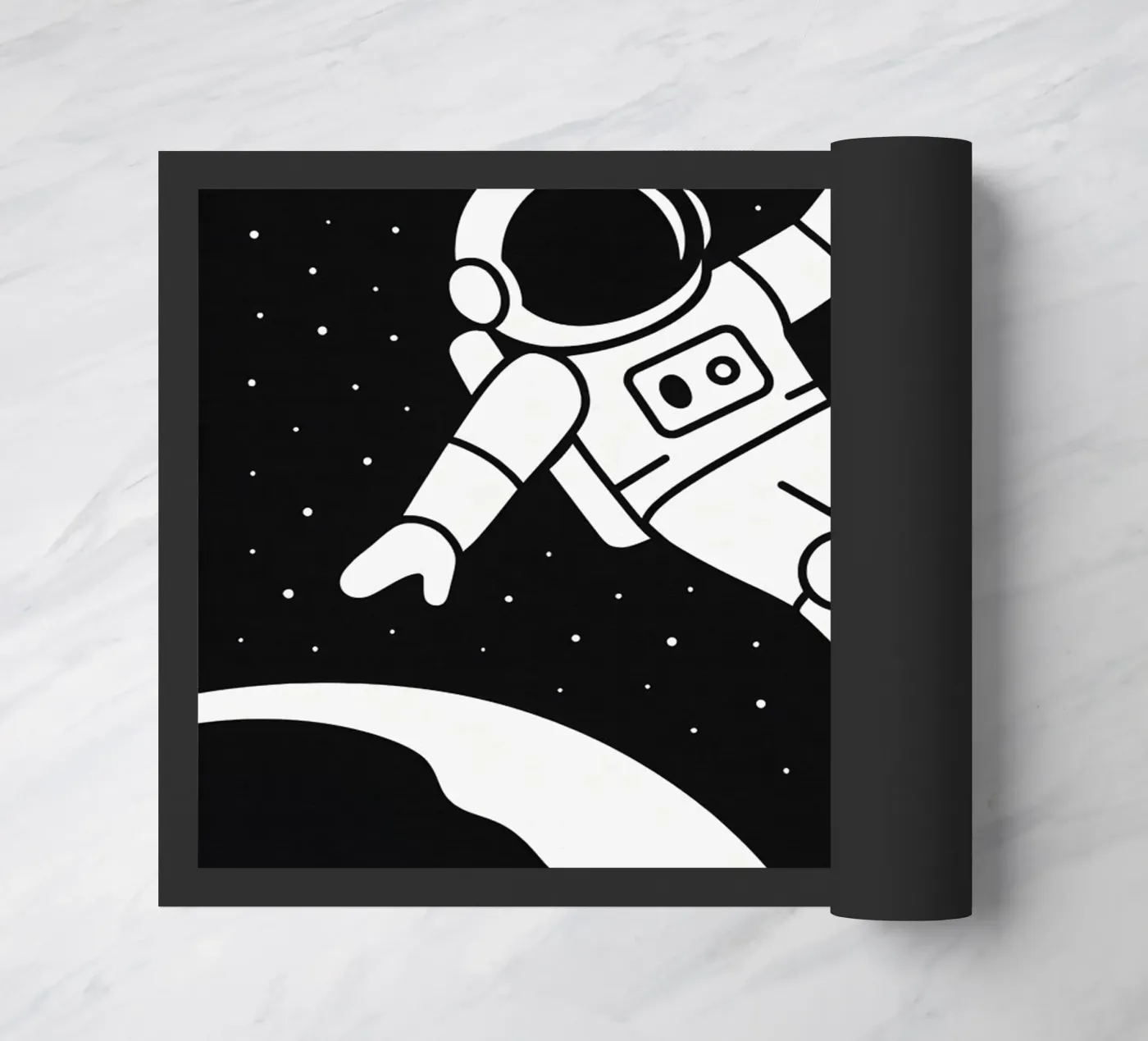 Gravity Print deurmat van MoviesArt