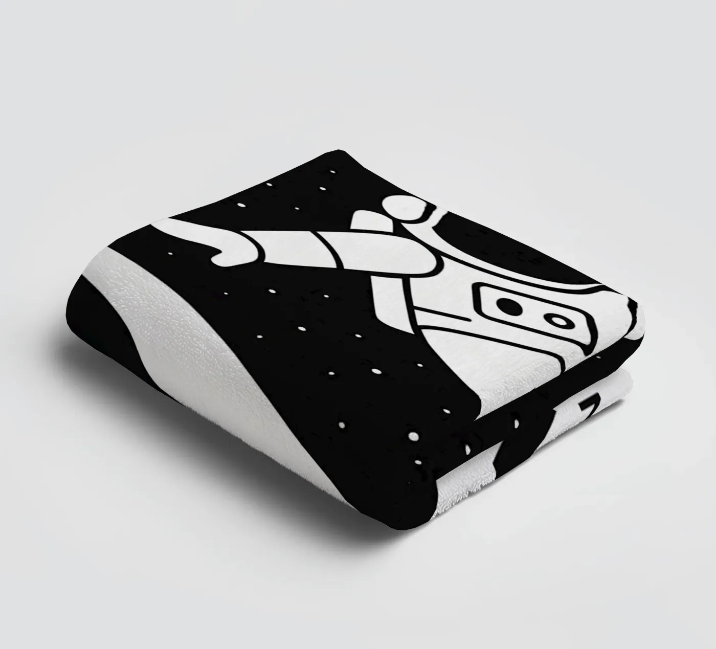 Gravity Print badhanddoek van MoviesArt