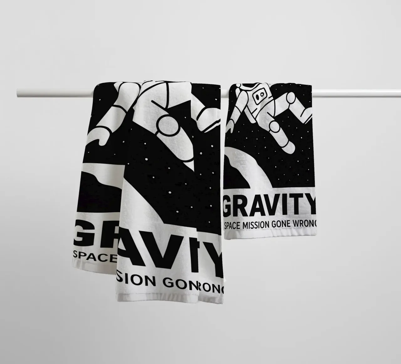 Gravity Print asciugamano da bagno da MoviesArt