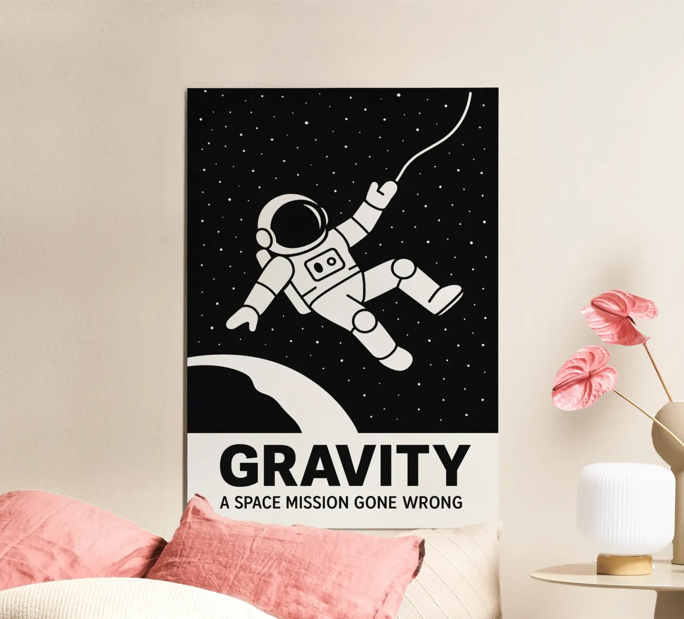 Gravity Print Poster von MoviesArt