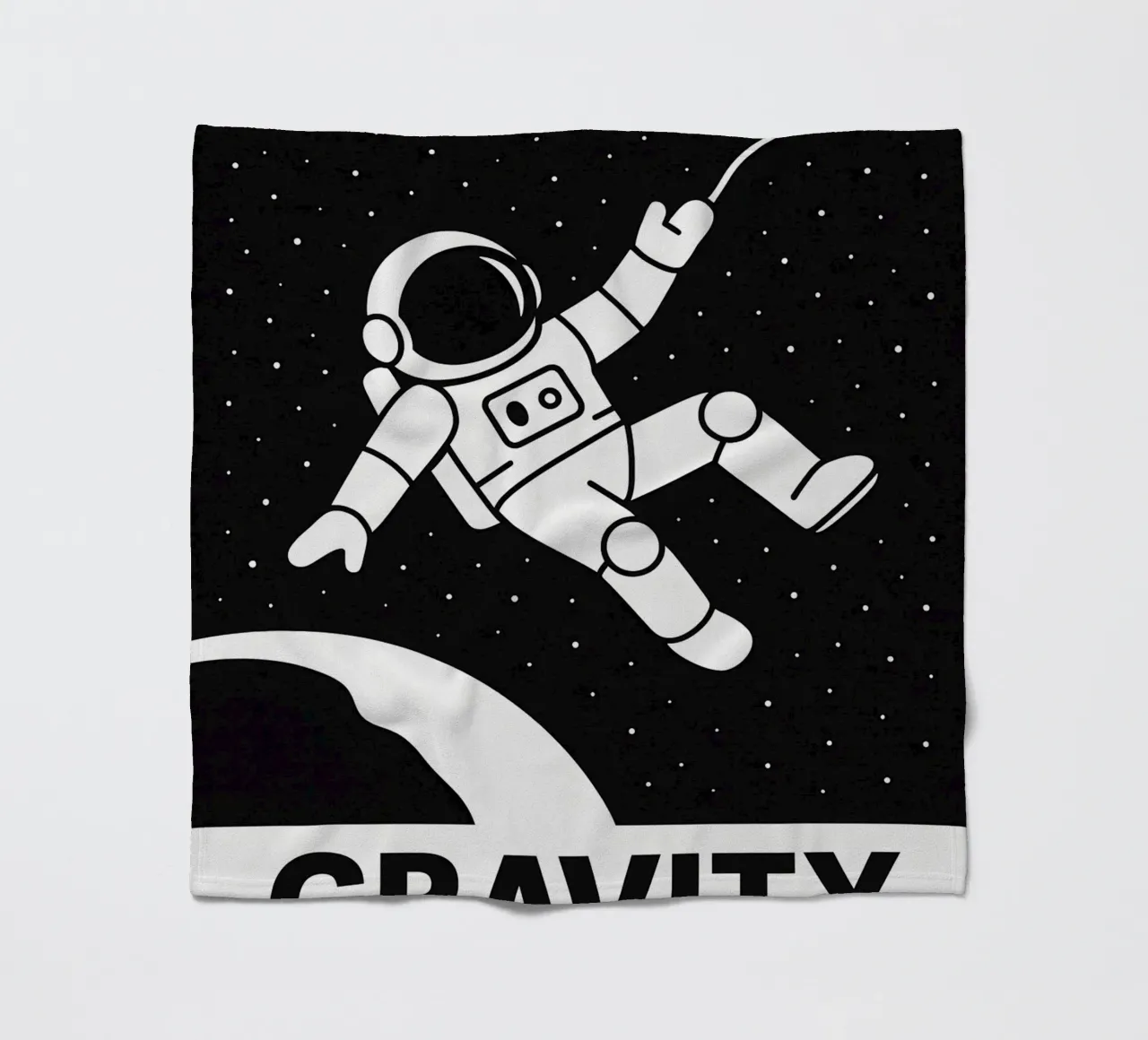 Gravity Print fleecedeken van MoviesArt