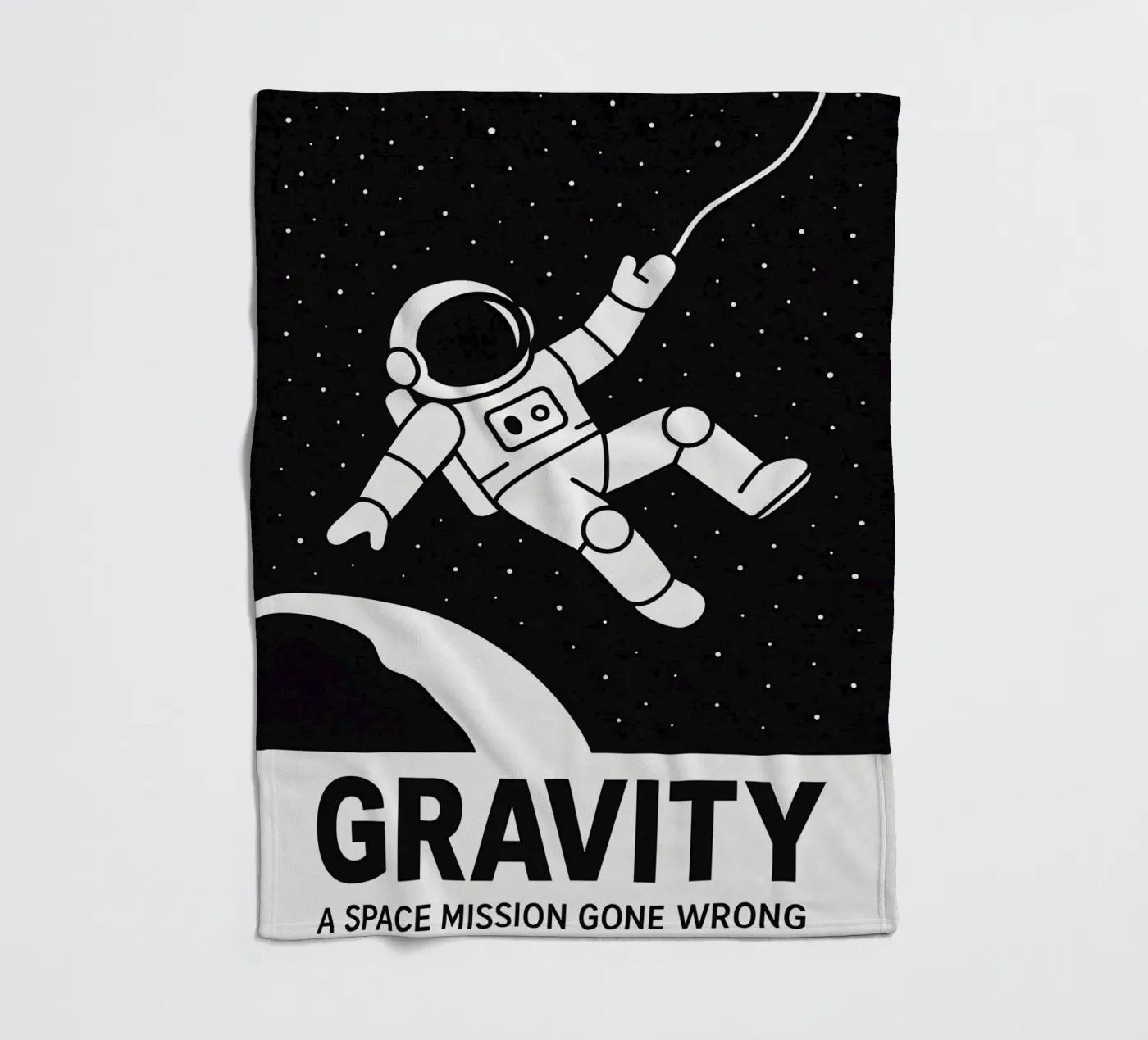 Gravity Print Fleecedecke von MoviesArt