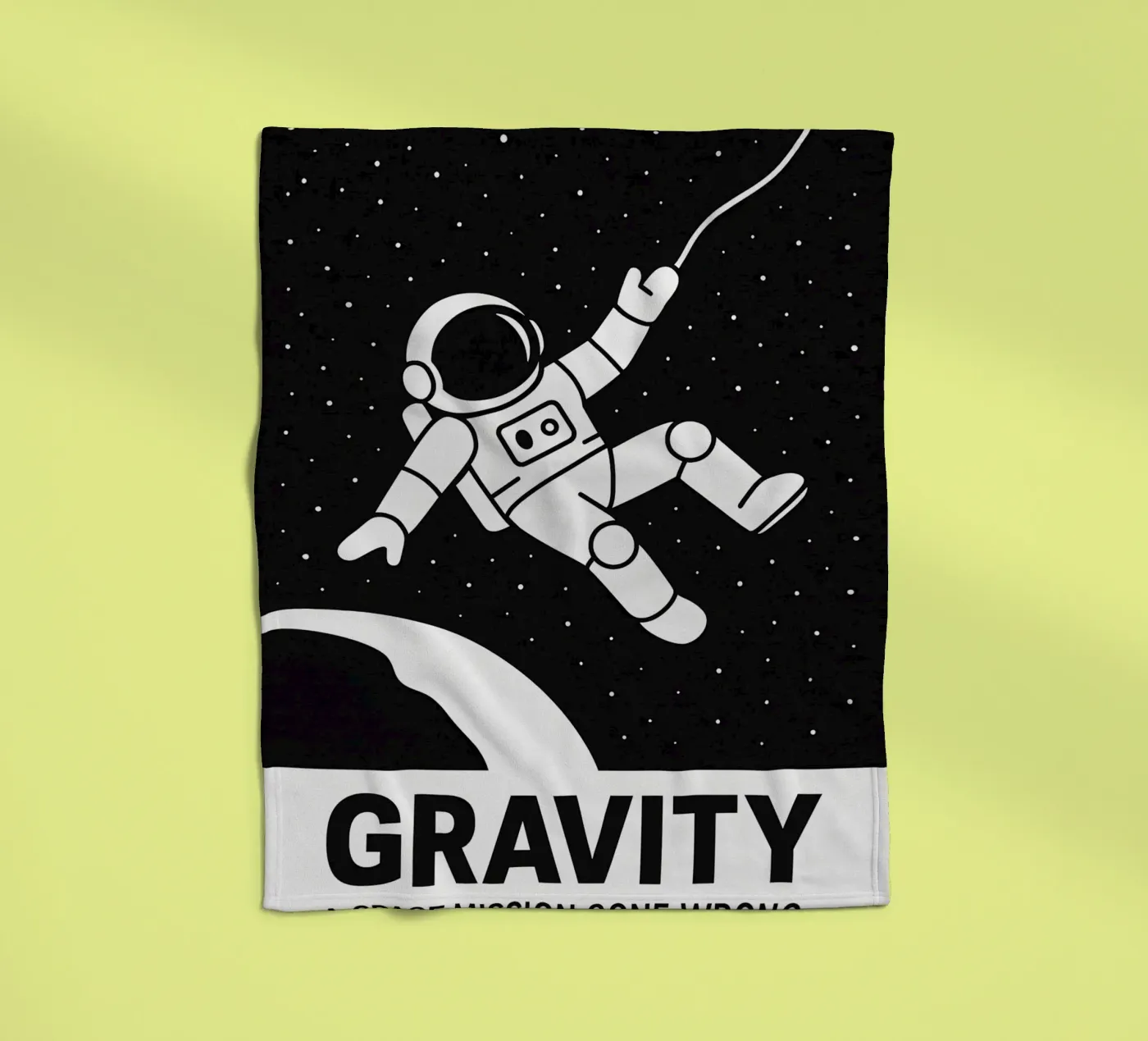 Gravity Print Fleecedecke von MoviesArt