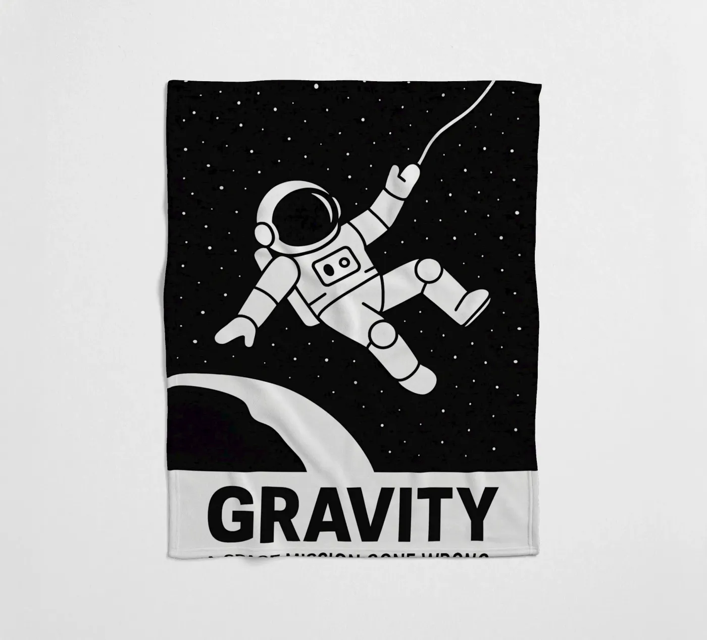 Gravity Print Fleecedecke von MoviesArt