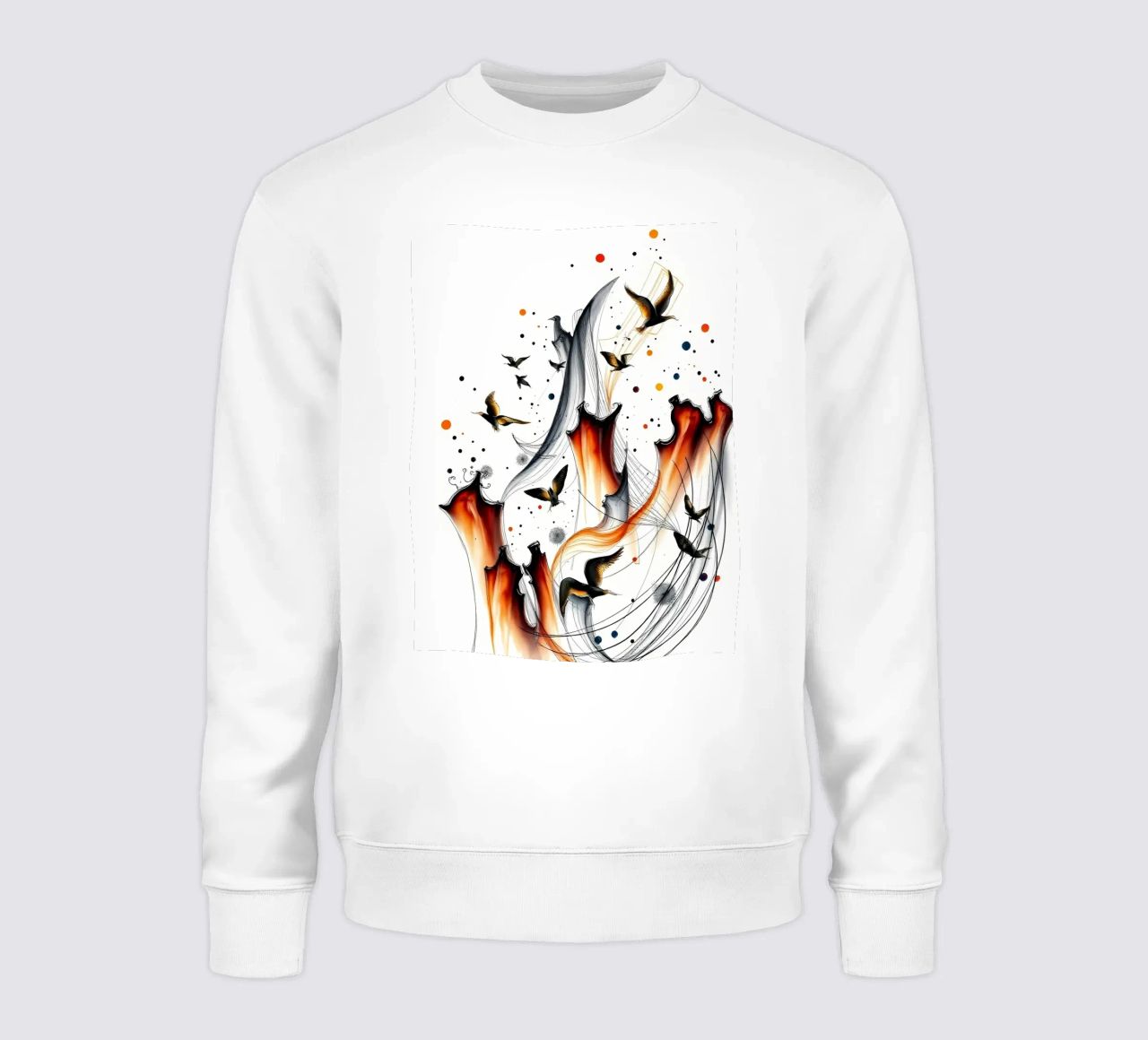 Abstrakt Vogelschiff sudadera de kosinsart.gallery