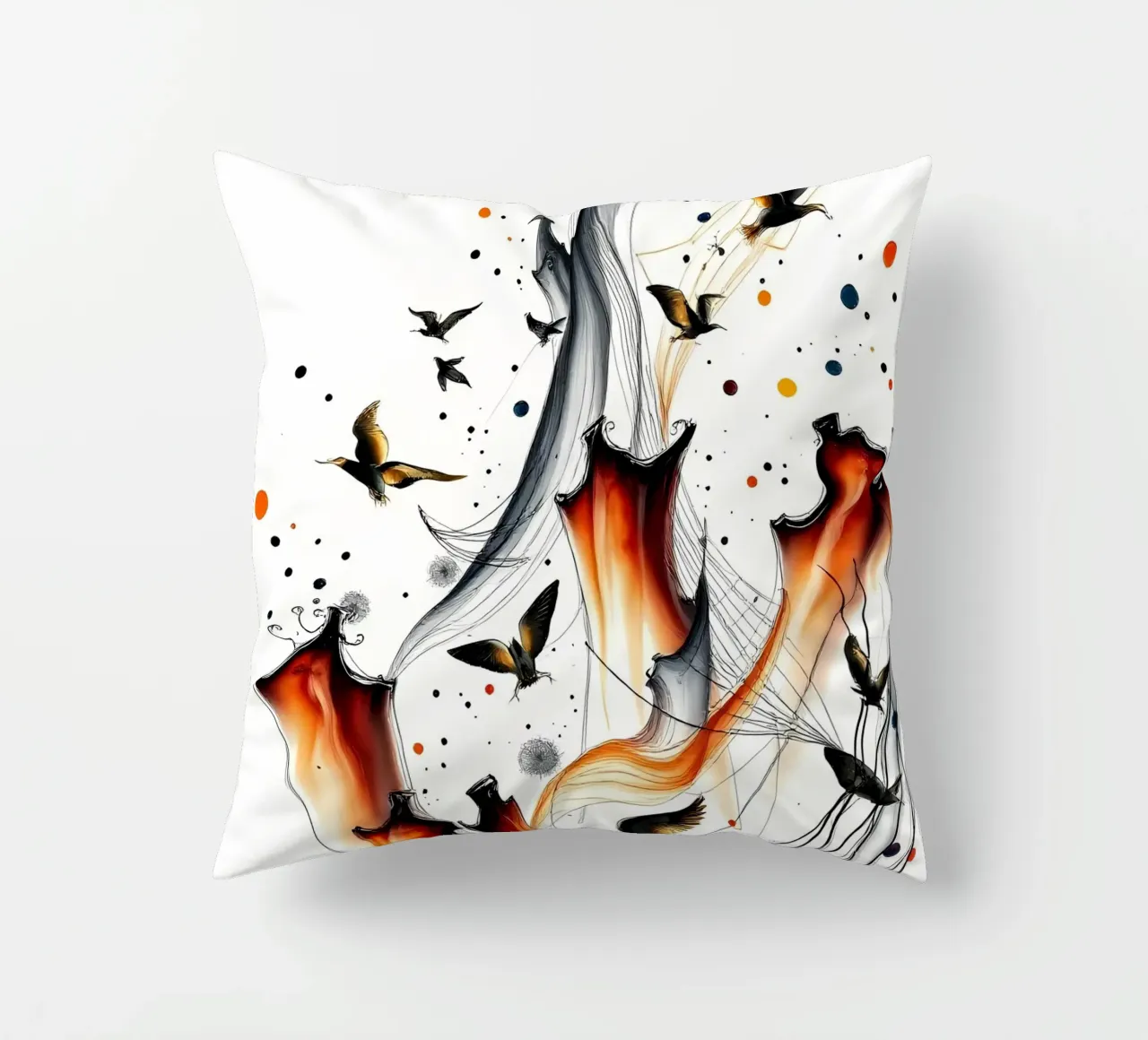 Abstrakt Vogelschiff cuscino da kosinsart.gallery
