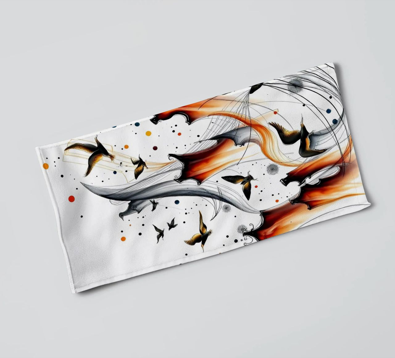 Abstrakt Vogelschiff toalla de baño de kosinsart.gallery