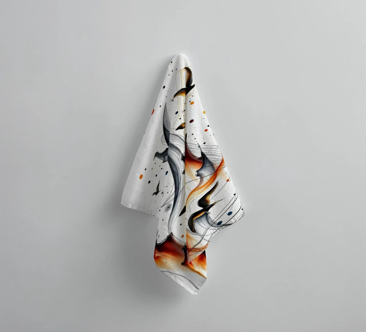 Abstrakt Vogelschiff toalla de baño de kosinsart.gallery