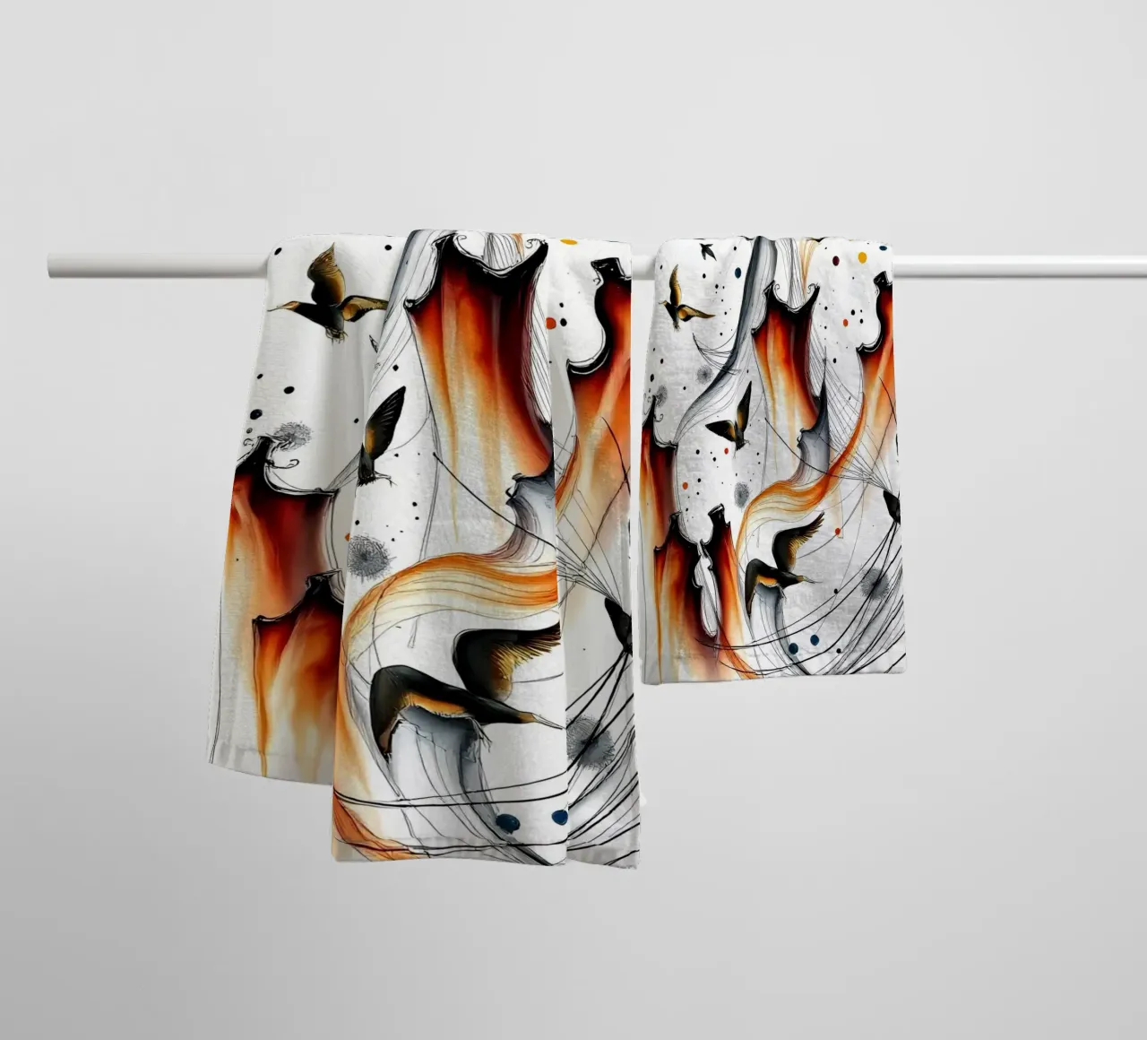 Abstrakt Vogelschiff asciugamano da bagno da kosinsart.gallery