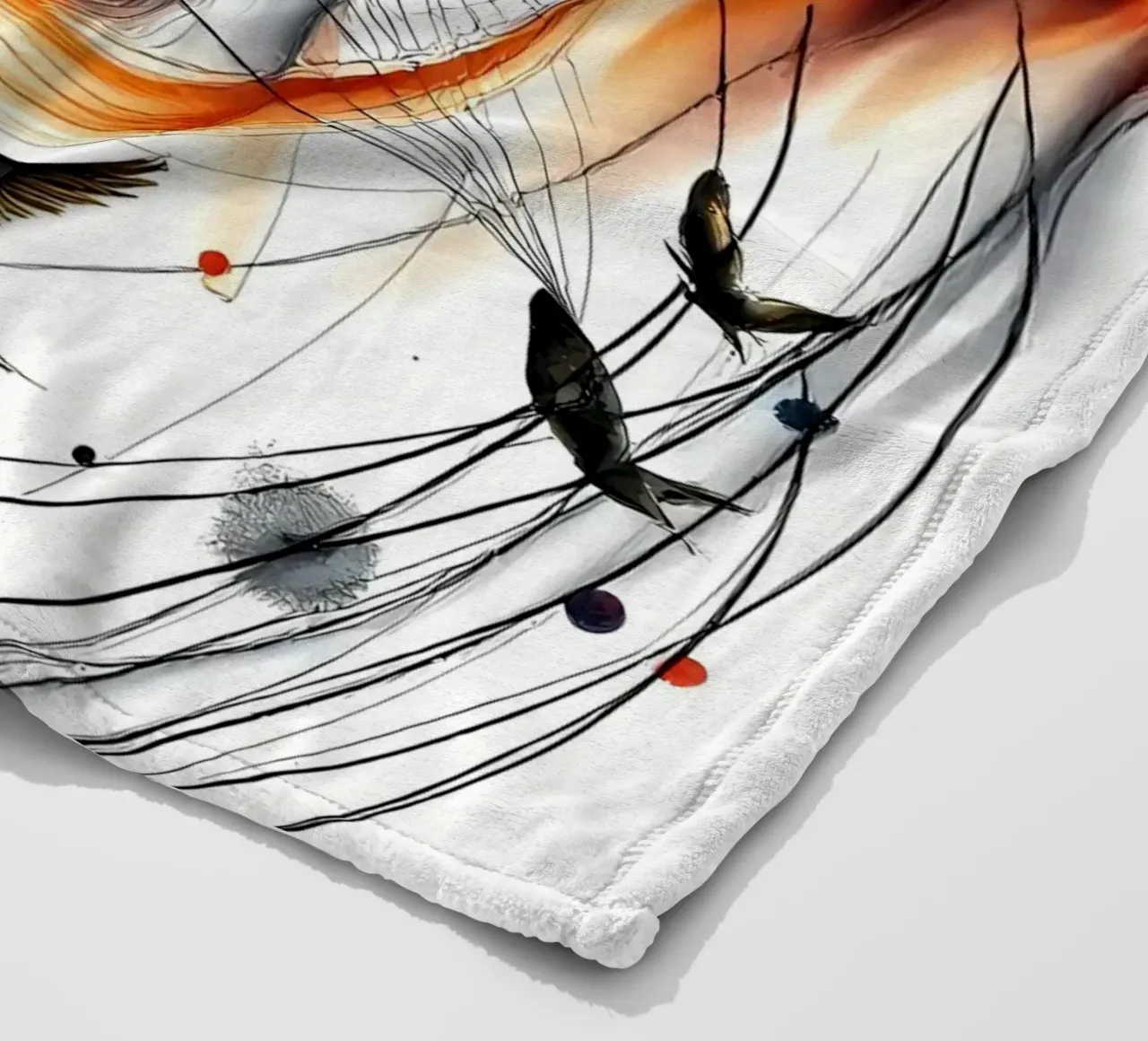 Abstrakt Vogelschiff coperta in pile da kosinsart.gallery