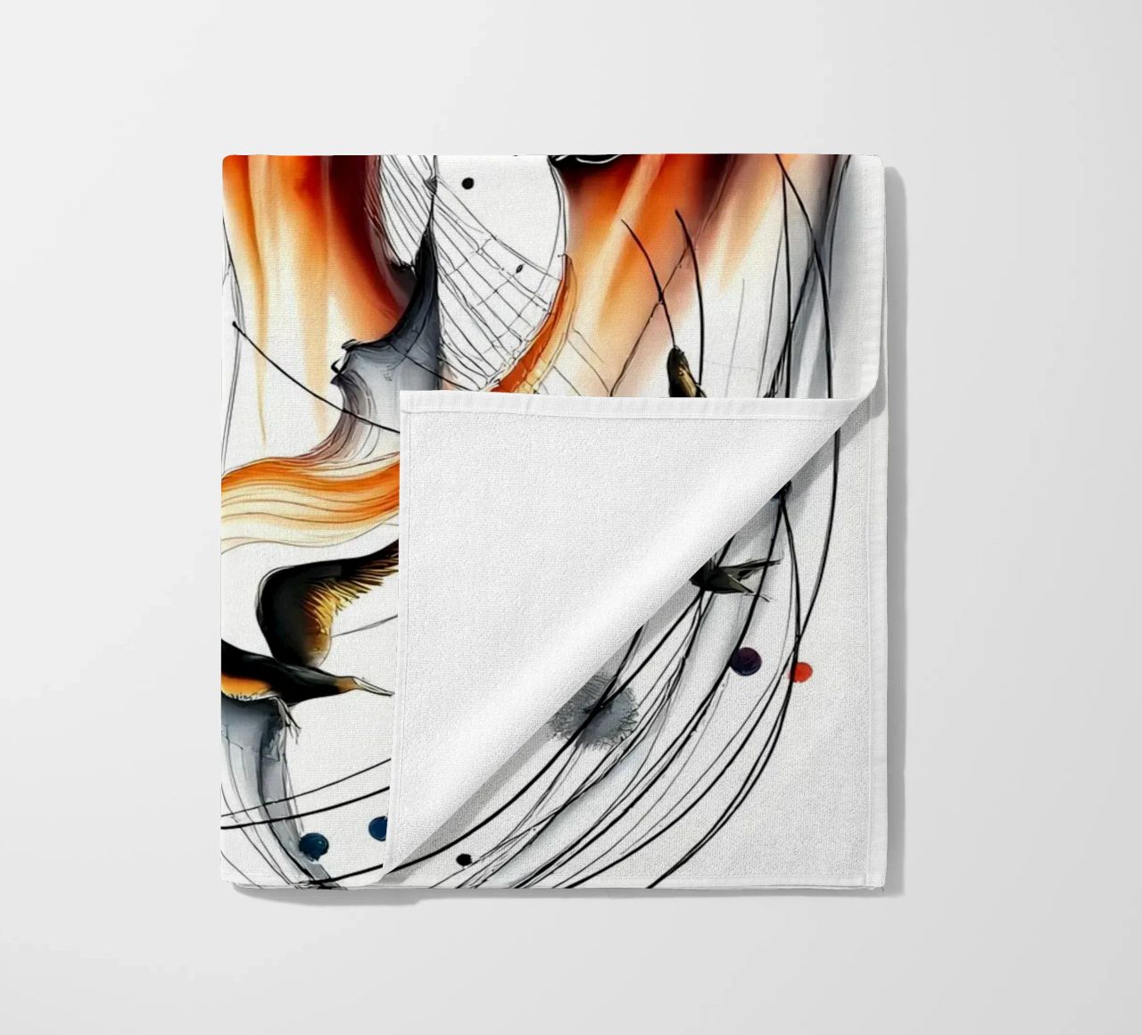 Abstrakt Vogelschiff telo mare da kosinsart.gallery