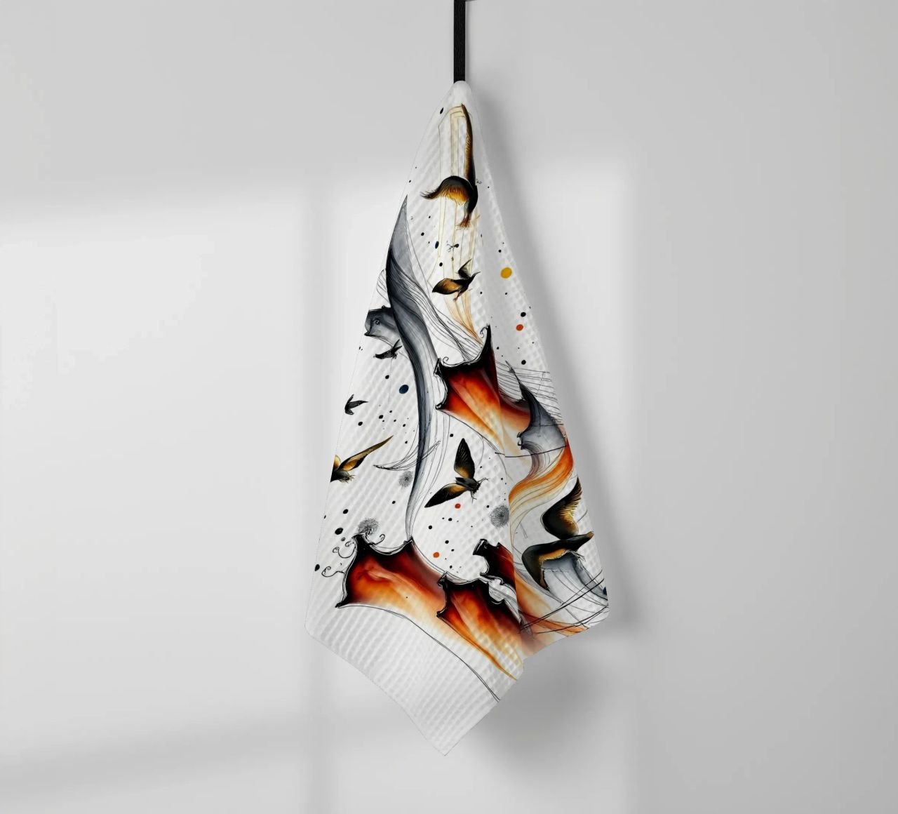 Abstrakt Vogelschiff paño de cocina de kosinsart.gallery