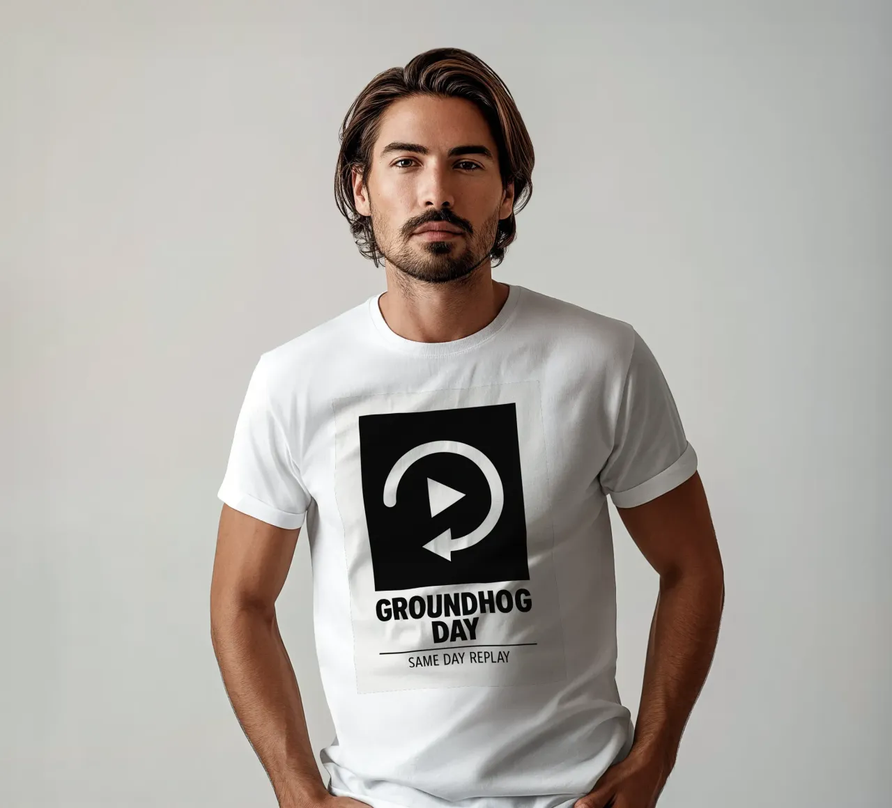 Groundhog Day Print t-shirt da MoviesArt