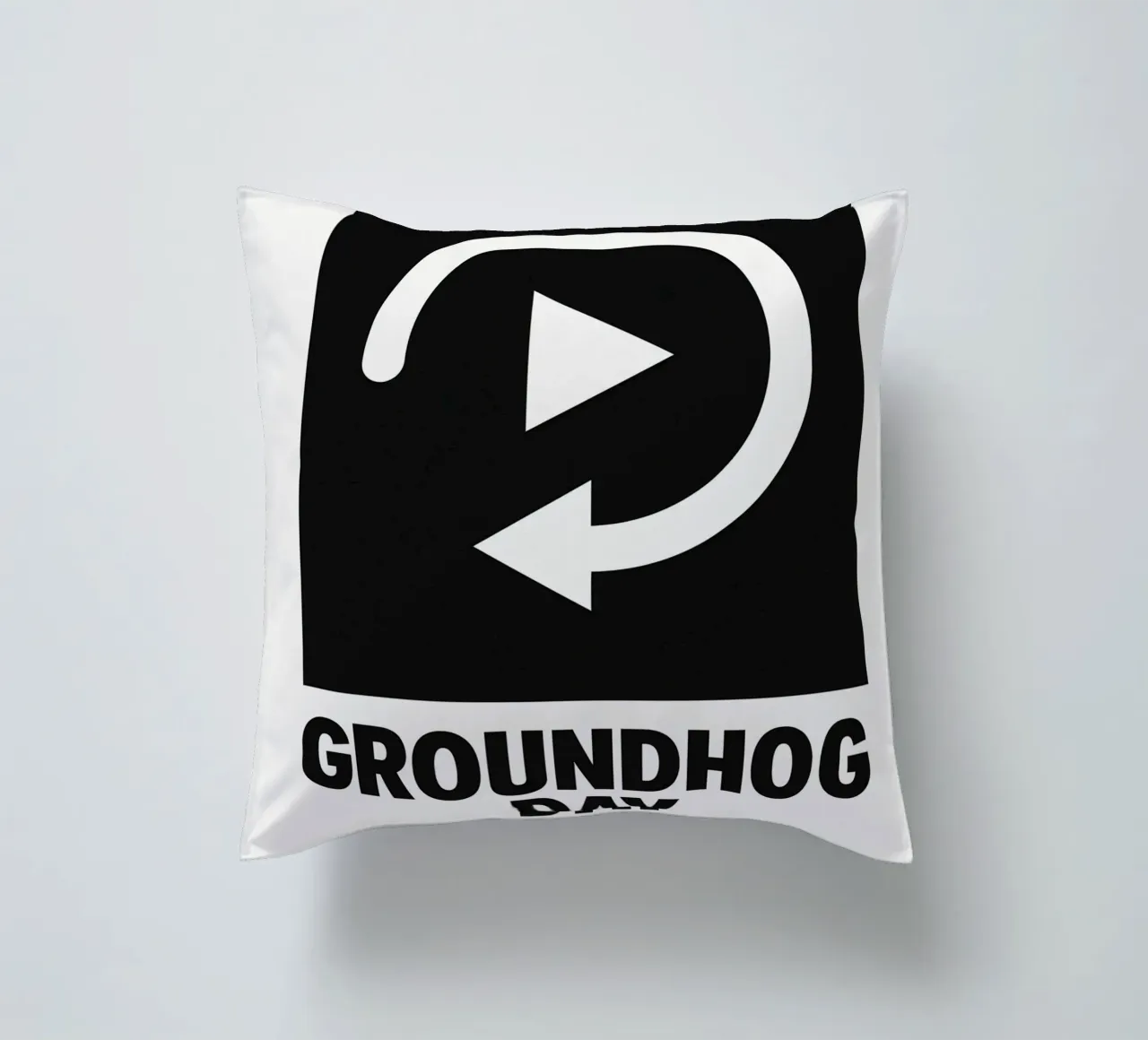 Groundhog Day Print cuscino da MoviesArt