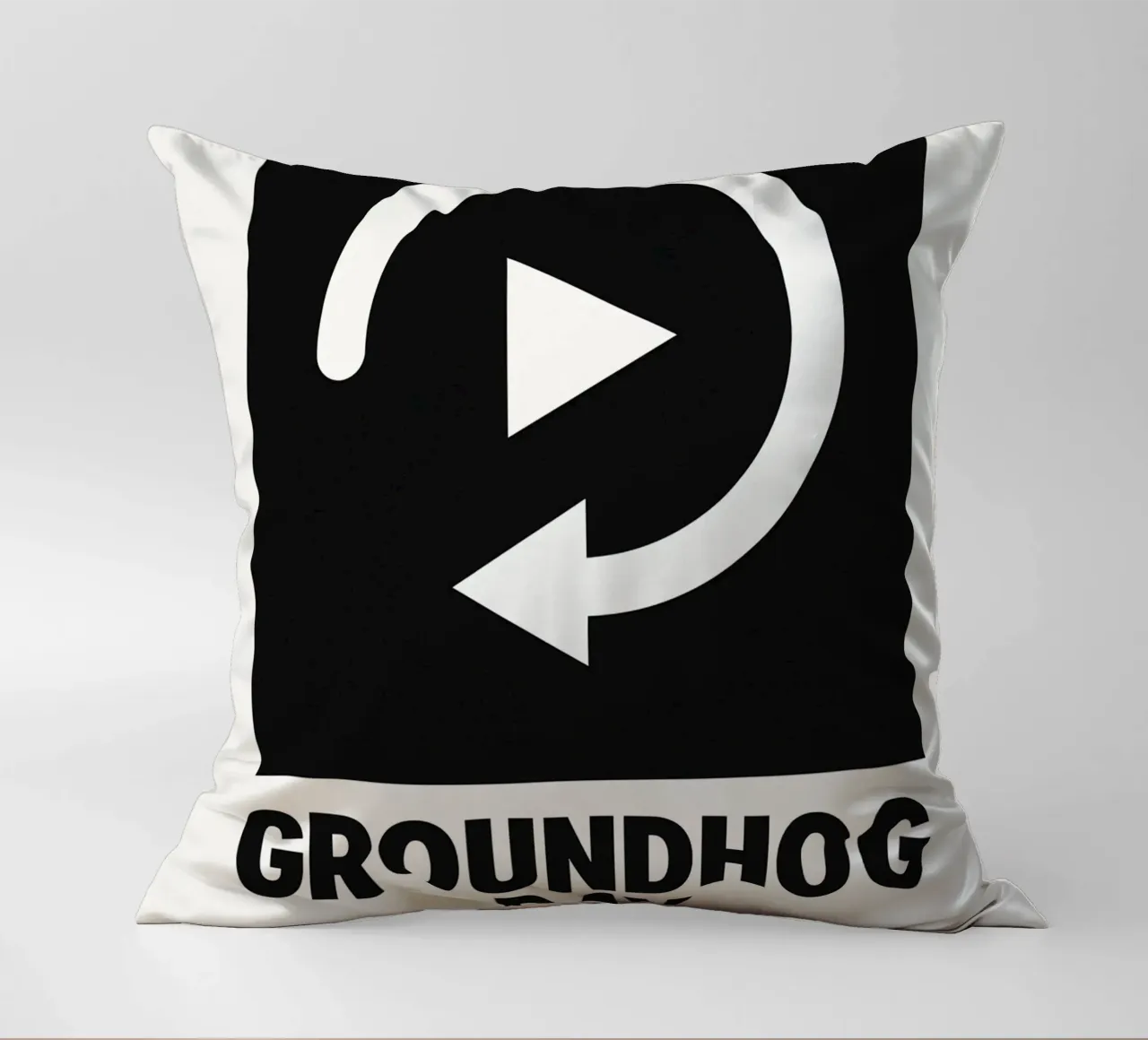 Groundhog Day Print cuscino da MoviesArt