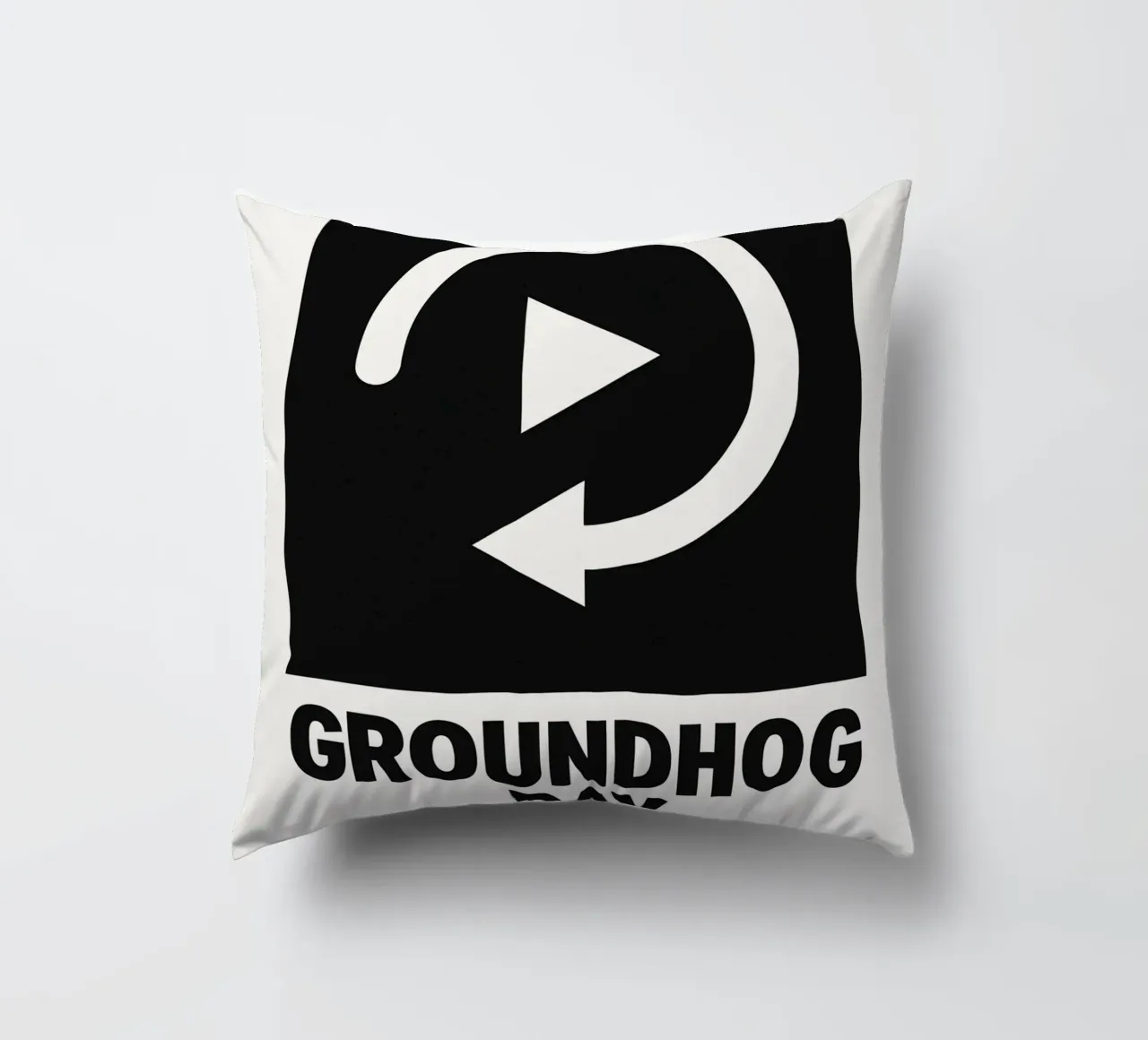Groundhog Day Print cuscino da MoviesArt