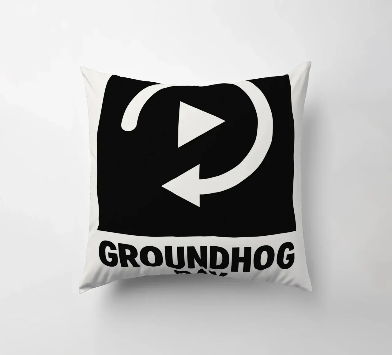 Groundhog Day Print cuscino da MoviesArt