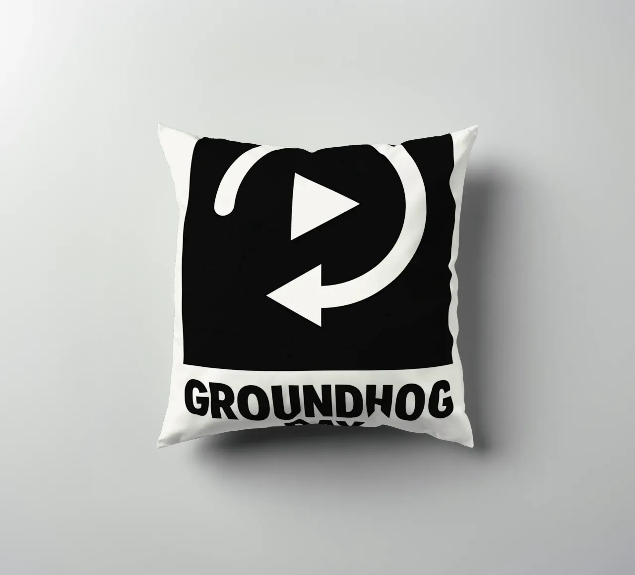 Groundhog Day Print cuscino da MoviesArt