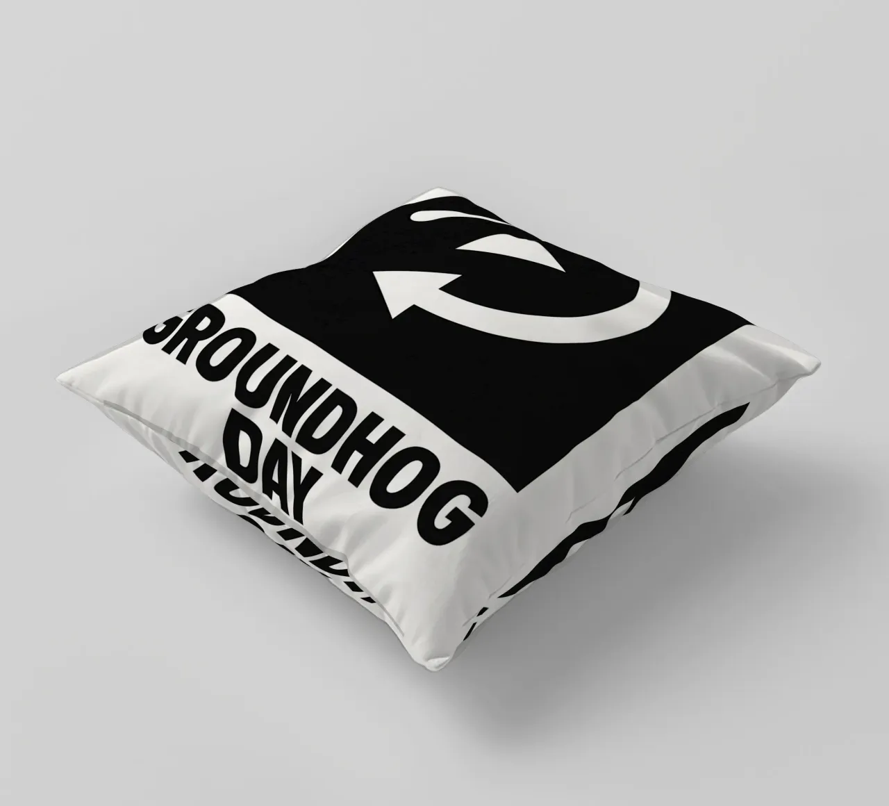 Groundhog Day Print cuscino da MoviesArt