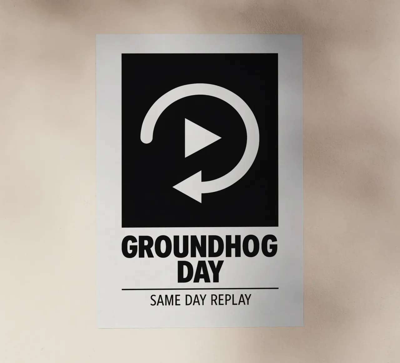 Groundhog Day Print pellicola backlit da MoviesArt