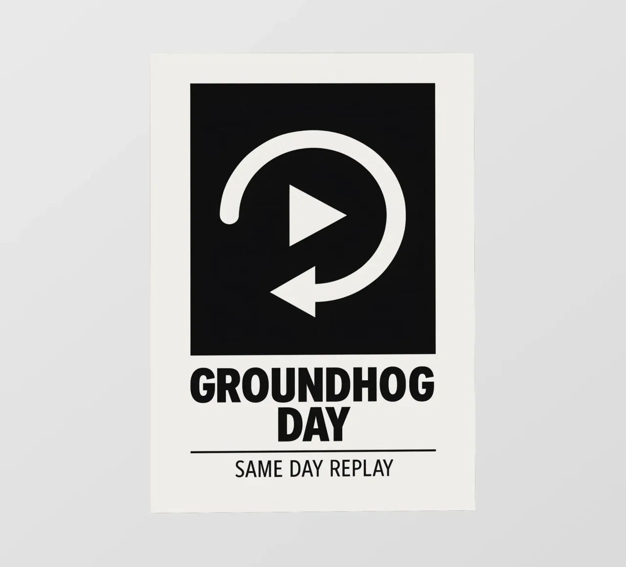 Groundhog Day Print pellicola backlit da MoviesArt