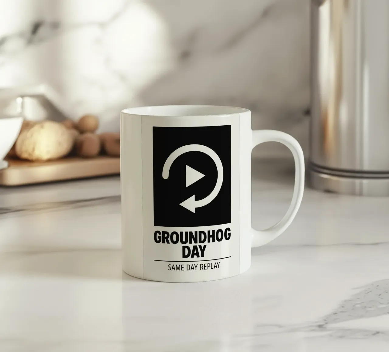 Groundhog Day Print tazza in ceramica da MoviesArt
