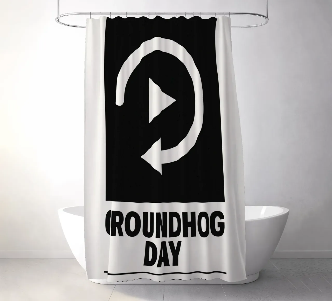 Groundhog Day Print tenda da doccia da MoviesArt