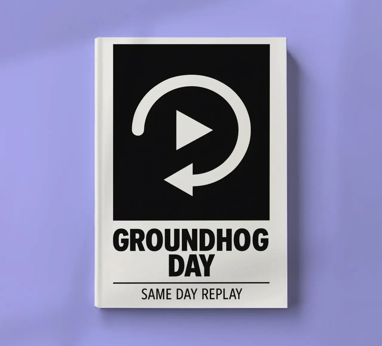 Groundhog Day Print notebook by MoviesArt