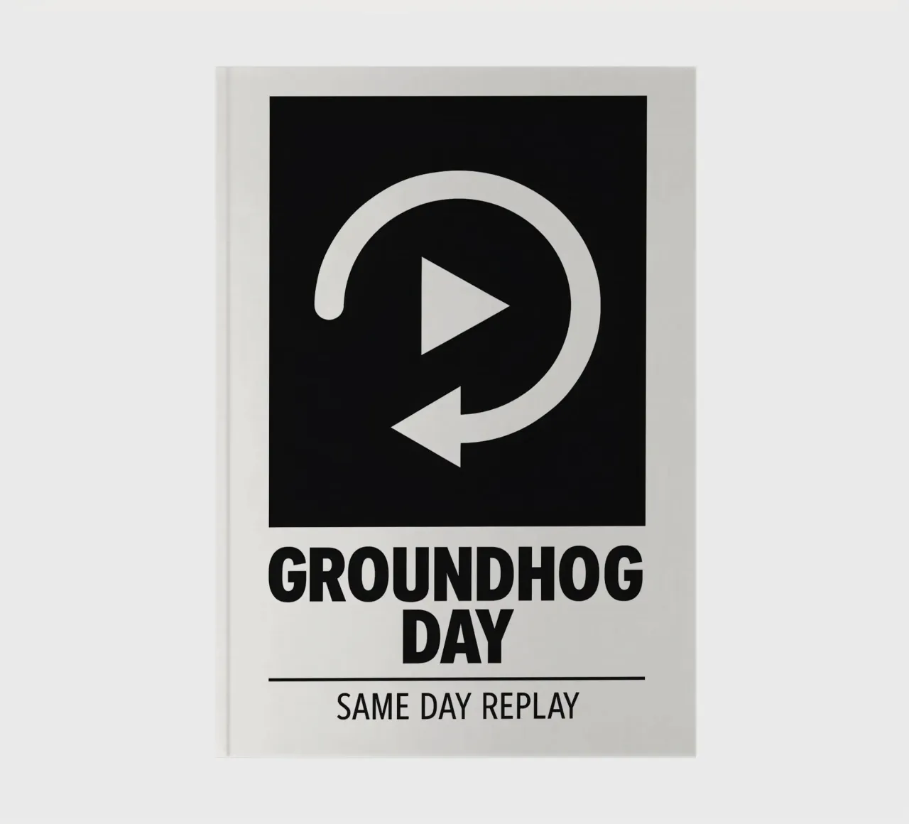 Groundhog Day Print notebook by MoviesArt