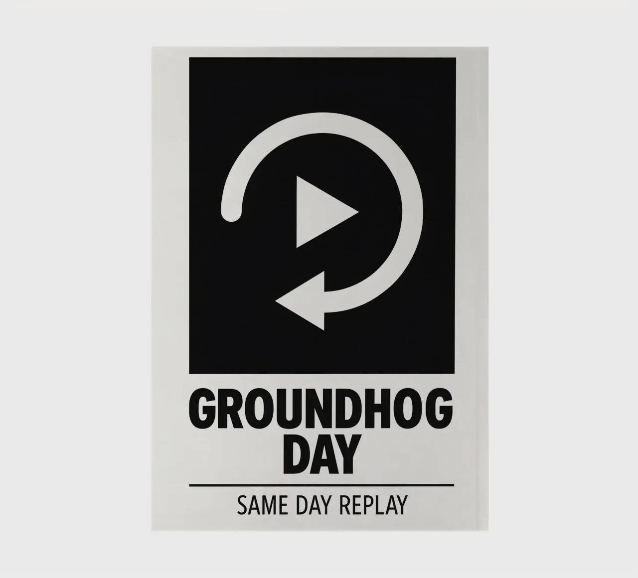 Groundhog Day Print notebook by MoviesArt