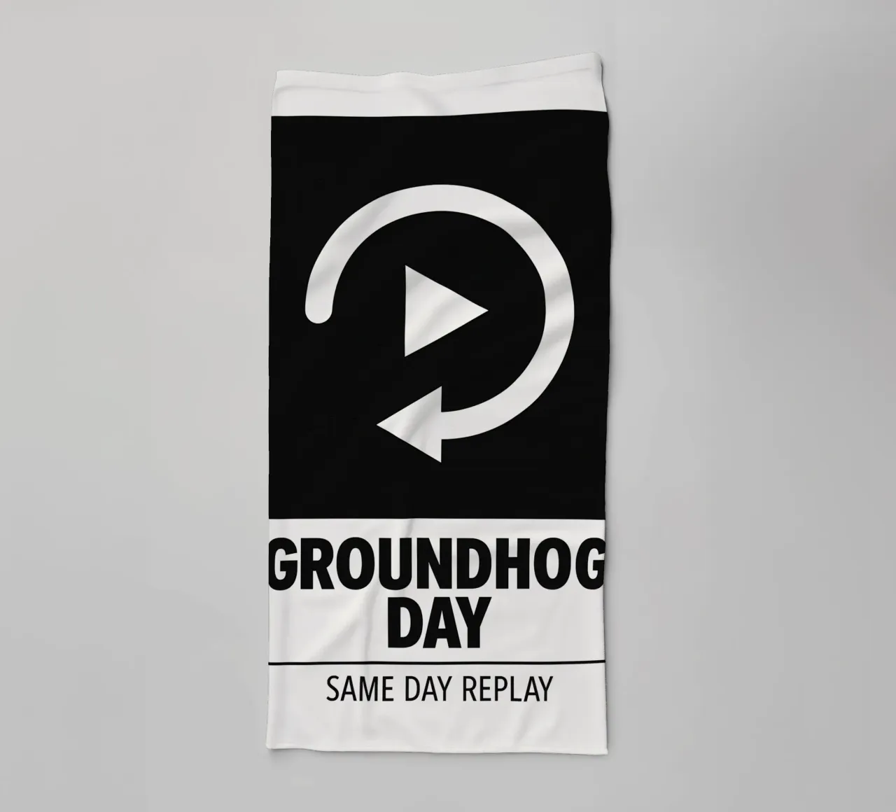 Groundhog Day Print asciugamano da bagno da MoviesArt