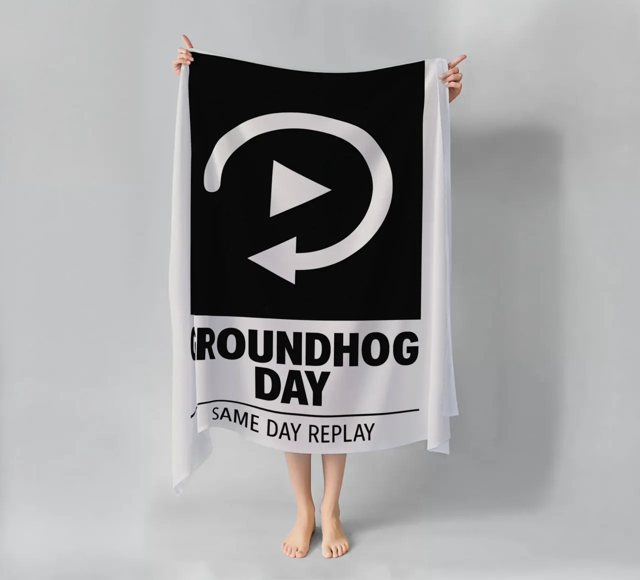 Groundhog Day Print telo mare da MoviesArt