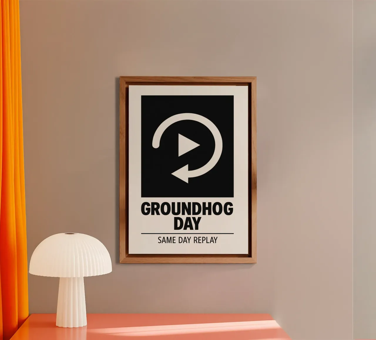 Groundhog Day Print alluminio dibond da MoviesArt