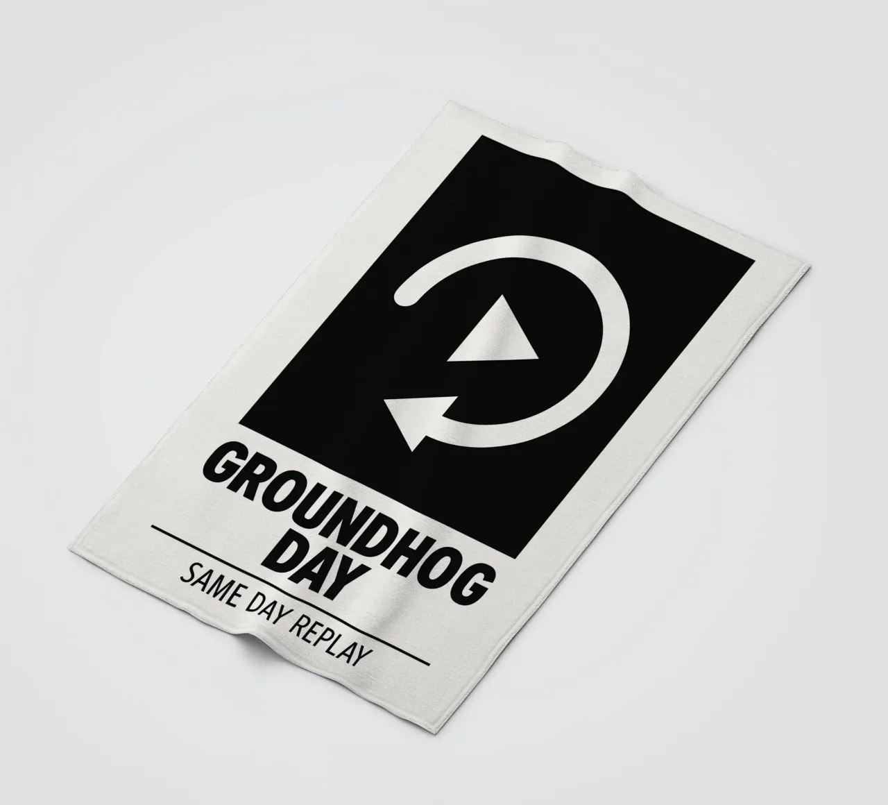 Groundhog Day Print coperta in pile da MoviesArt
