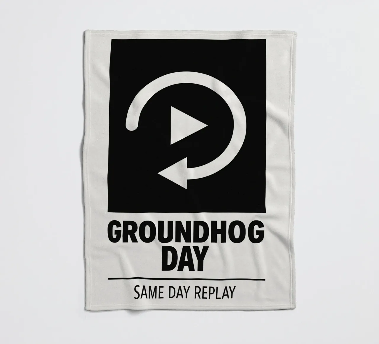 Groundhog Day Print coperta in pile da MoviesArt