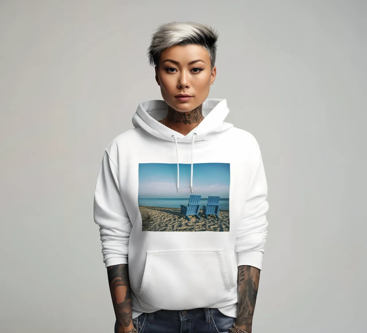 coppia mare felpa con cappuccio da Bleu