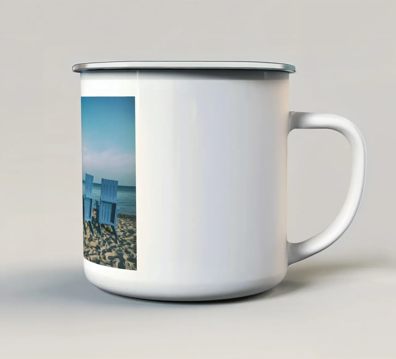 coppia mare tazza in smalto da Bleu